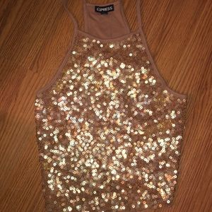 Express high neck crop top